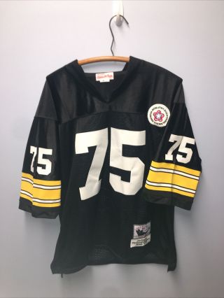Mitchell & Ness Mean Joe Greene 75 Pittsburgh Steelers Throwback Jersey Size 54