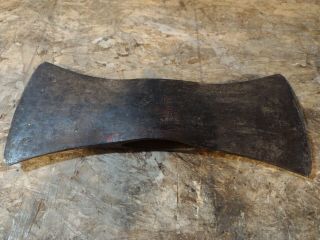 Vintage Large Double Bit Axe Ax Head Collins Red Seal - 11.  5 " - 3 Lb 12 Oz
