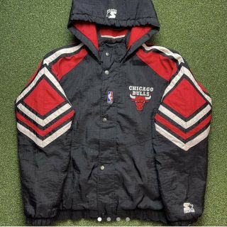 Vintage Chicago Bulls Starter Jacket 100 Nylon Size Xl