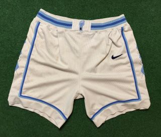 Vtg 90s Authentic Nike Unc North Carolina Tar Heels Shorts Sz L 36 Rare