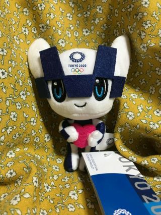 Tokyo 2020 Olympics Mascot Plush Doll With Keychain Pink Kawaii Miraitowa