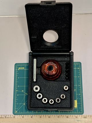 Vintage Creative Tools Ratchet Ball Easydriver Screwdriver 15pc Set W/ Case Usa