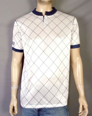Vintage 80s 90s Umbro Usa Made Nylon Glanz Soccer Jersey Argyle Spell Out Logo L