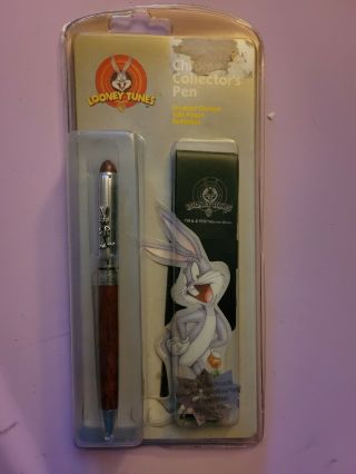 Looney Tunes Bugs Bunny Chrome Collectors Pen W/pouch -