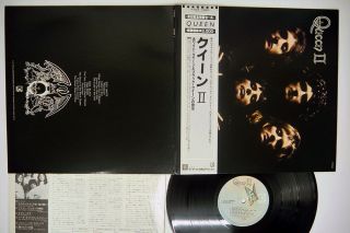 Queen 2 Elektra P - 6551e Japan Obi Promo Vinyl Lp
