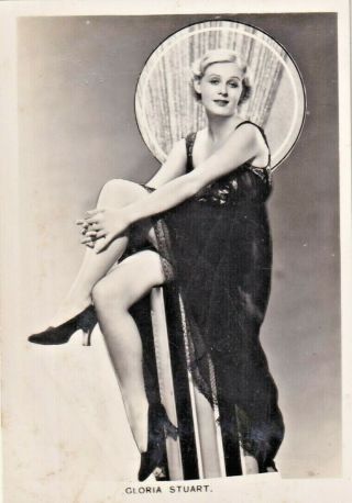 Gloria Stuart - Carreras Hollywood Starlet Pin - Up/cheesecake 1937 Cig Card /rare