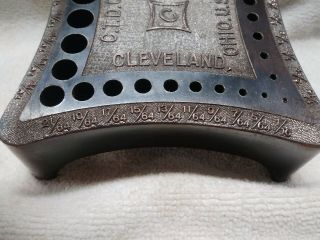 Vintage Cleveland Twist Drill Co Bit Holder,  Index,  Caddy No.  50 Cleveland Ohio 3