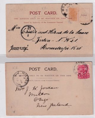 Vintage postcard 2 X EARLY ROBERT JOLLY MELBOURNE SERIES 1900s 2
