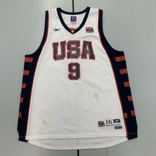 Reebok Team Usa Olympics Lebron James 9 Nba Basketball Jersey Mens Size 2xl