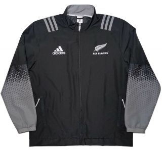 Adidas All Blacks Zealand Rugby National Team Full Zip Jacket B30655 Large L