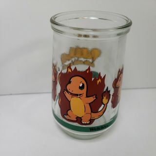 1999 Nintendo Pokemon 04 Charmander Promotional Welch’s Jelly Jar Juice Glass