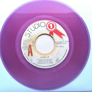 Larry & Alvin ‎– Hush Up - Reggae 45 - Purple Wax - Studio One