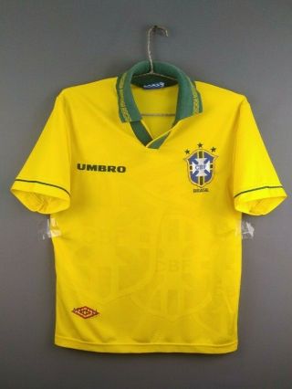 Brazil Brasil Jersey Xs/s 1994 1995 Home Shirt Soccer Football Umbro Ig93
