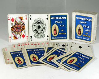 1920s Whitbread Brewery India Pale Ale Advertising Playing Cards Beer Advert