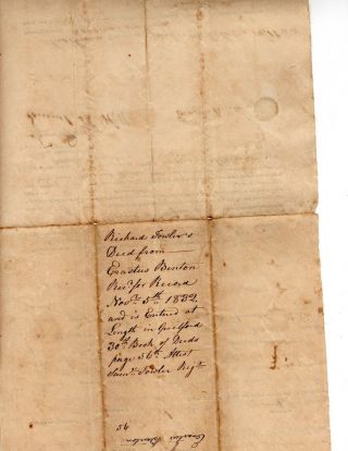 1832 Guilford CT Deed Erastus Benton to Richard Fowler,  Land in Guilford 2