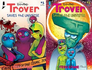 Trover Saves The Universe 1 Cover A B Variant Set Stone Roiland Comic Image 8/4