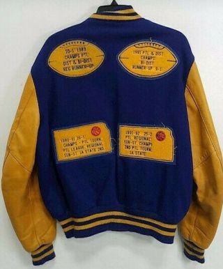 Pine Valley Panthers Vintage Delong Letterman’s Jacket Xl Leather & Wool 80s 90s