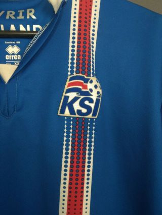 Iceland Jersey 2016 2017 Home Size XXL Shirt Soccer Football Errea ig93 3