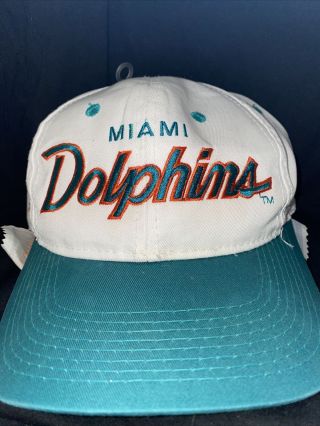 Vintage Miami Dolphins Sports Specialties Snapback Hat Cap Script Twill