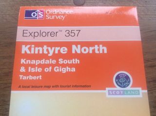 Kintyre North,  Knapdale South,  Isle Of Gigha,  Tarbert Os Explorer Map 1:25000