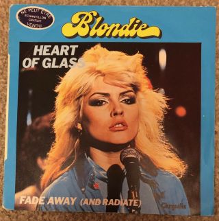 Blondie Heart Of Glass Rare France Promo 7 " Ps Punk Debbie Harry Wave Clash
