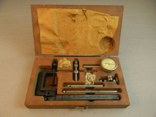 L.  S.  Starrett Dial Indicator No.  196 With Box And Accessories