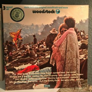 Woodstock Movie Soundtrack (sd 3 600) - 12 " Vinyl Record 3xlp - Vg,