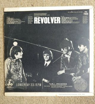 The Beatles ‎– Revolver: Parlophone PMC 7009 UK 1966 Vinyl LP 2