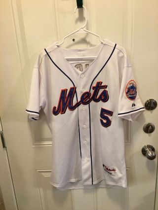 David Wright York Mets Majestic Authentic Mlb Baseball Jersey Sz 48