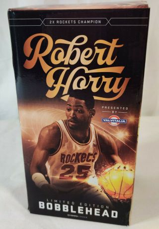 Houston Rockets Robert Horry 2x Champion Bobblehead Sga 3/20/17 Limited