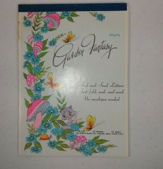 Vintage Pratt & Austin Co.  Garden Fantasy Seal And Send Letters Comes With