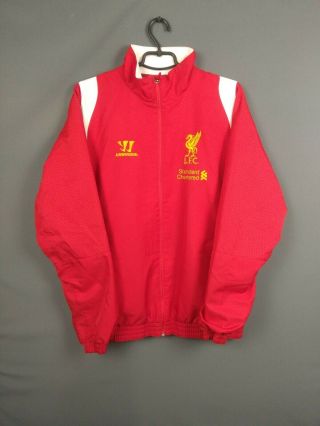 Liverpool Jacket Training Size L Full Zip Warrior Football Soccer Ig93