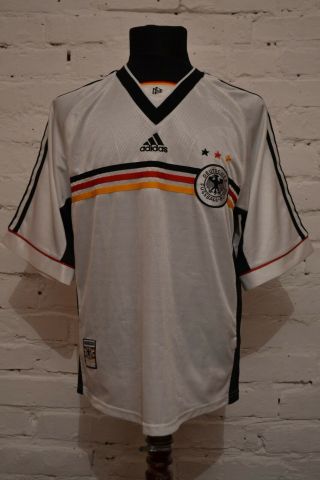 Vintage Germany 1998/2000 Adidas Home Football Soccer Shirt Jersey Trikot Mens M