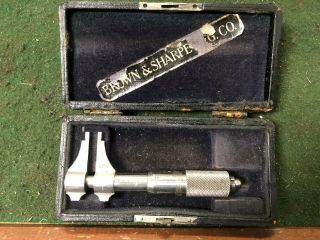 Machinist Tool Lathe Mill Brown & Sharpe Inside Micrometer Gage Okcb
