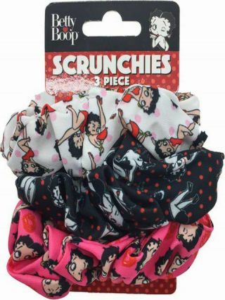 Betty Boop Scrunchies Three (3) Piece Set Various Designs