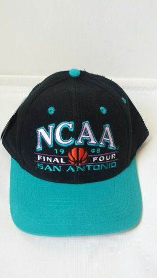 Vintage 1998 San Antonio Ncaa Final Four Logo 7 Snapback Hat Cap