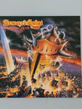 Armored Saint - Raising Fear - 1987 Vinyl L.  P.  Chrysalis Records -.  John Bush