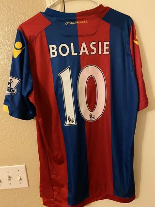 Yannick Bolasie 15/16 Crystal Palace Men’s Home Macron Jersey XL DR Congo 2