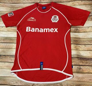 Atletica Deportivo Toluca Jersey Vtg 2005 - 2006 Red Home Liga Mx Soccer Medium