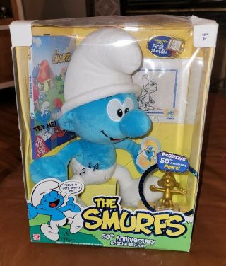 The Smurfs 50th Anniversary Special Edition Doll & Dvd Play Along Jakks