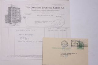 1932 Lamson Goodnow Post Card Iver Johnson Sporting Goods Boston Ephemera P024d