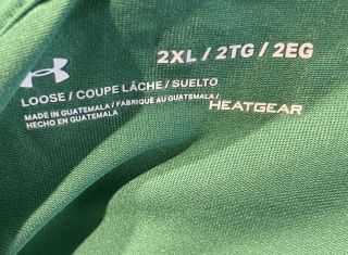 Notre Dame Football Team Issued Irish Wear Green Shirt 2xl 3