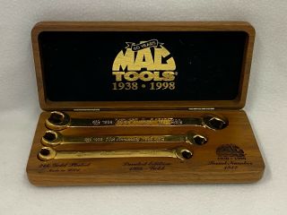 Vintage Mac Tools Gold Plated 1998 60 Years Limited Edition Line Wrenches 2