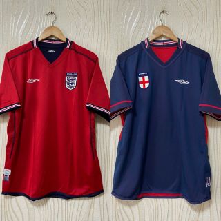 England 2002 2004 Away Football Shirt Soccer Jersey Umbro Reversible Sz L