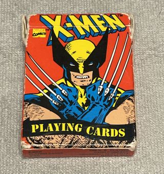 Vintage Marvel X - Men Playing Cards 1993 - Wolverine Cyclops X Men - Complete