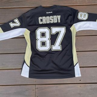 Sidney Crosby 87 Pittsburgh Penguins Sewn Womens Reebok Hockey Jersey Sz S