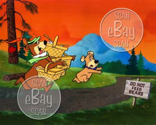 Rare Yogi Bear Cartoon Color Tv Photo Hanna Barbera Studios Boo Boo