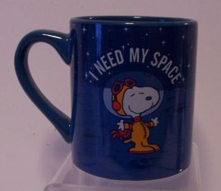 Snoopy Astronaut Mug I Need My Space Peanuts Moon Landing