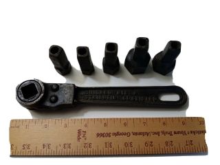 Antique Ratchet Wrench Set - Chicago Mfg.  & Distributing Co.  Chicago Pat 1914