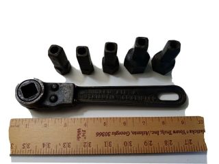 Antique Ratchet Wrench Set - Chicago Mfg.  & Distributing Co.  Chicago Pat 1914 2